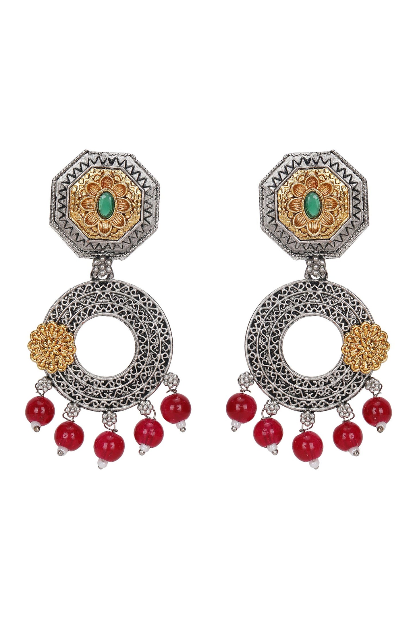 Carved Dual Tone Chandbalis 