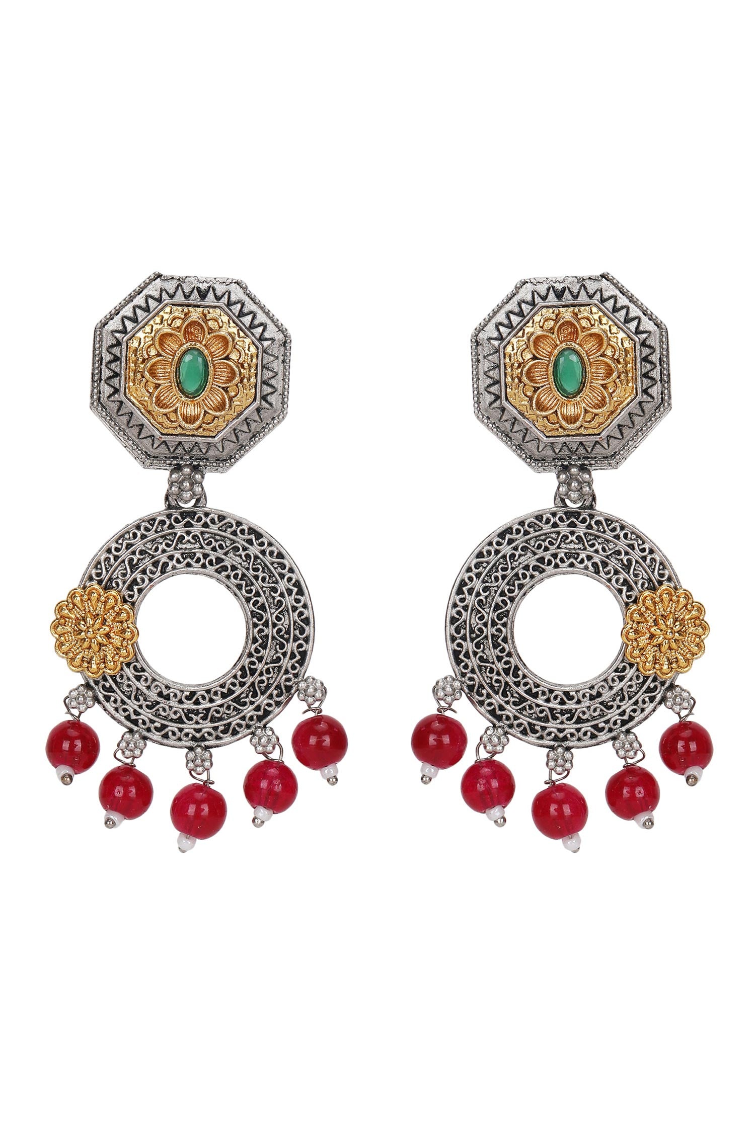 Carved Dual Tone Chandbalis 