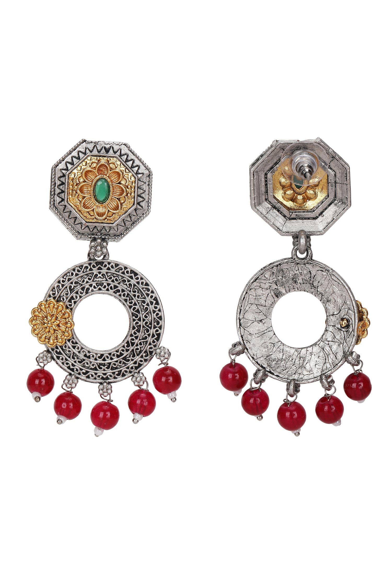 Carved Dual Tone Chandbalis 