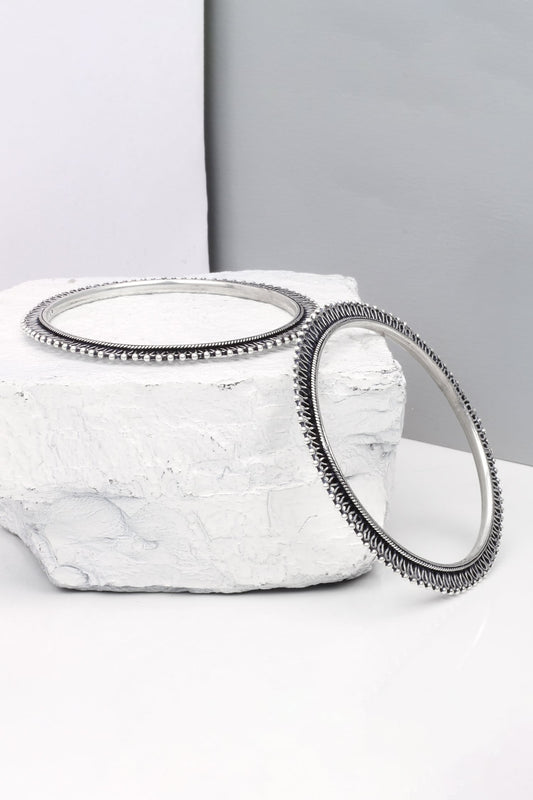 Viola Beaded Textured Bangle 