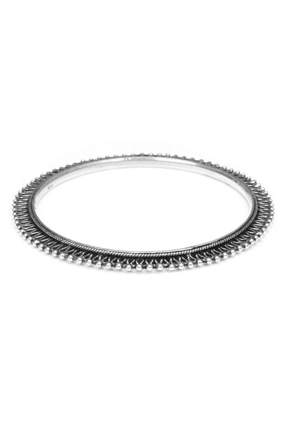 Viola Beaded Textured Bangle 