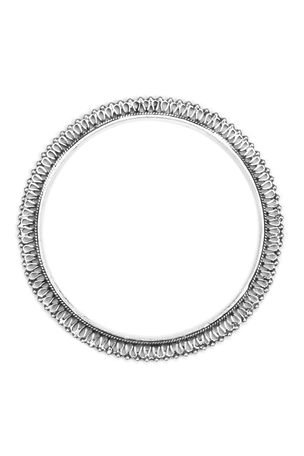 Viola Beaded Textured Bangle 
