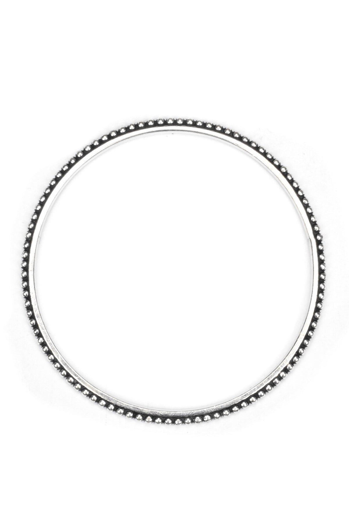 Textured Silver Bangle 