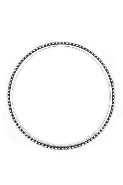 Textured Silver Bangle 