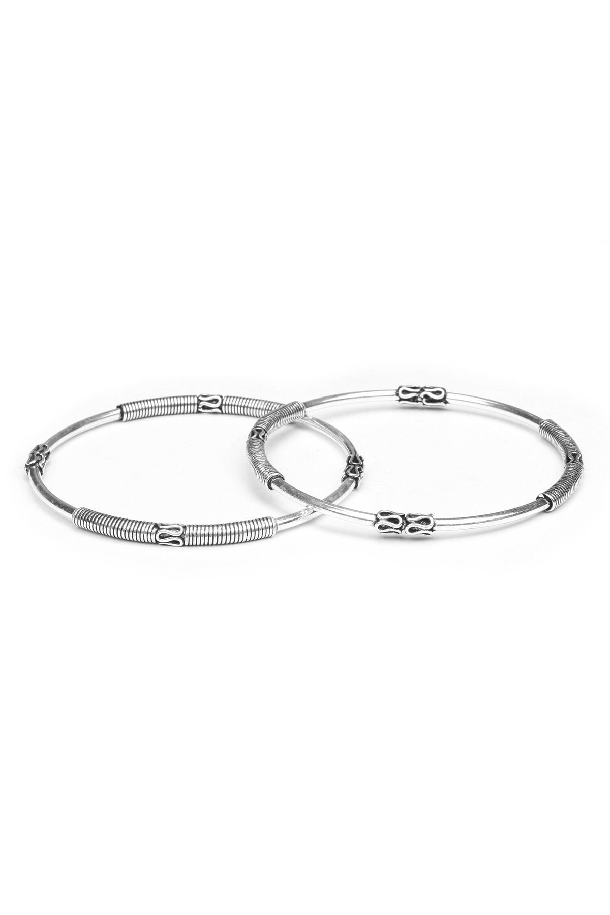 Sofia Carved Silver Bracelet 