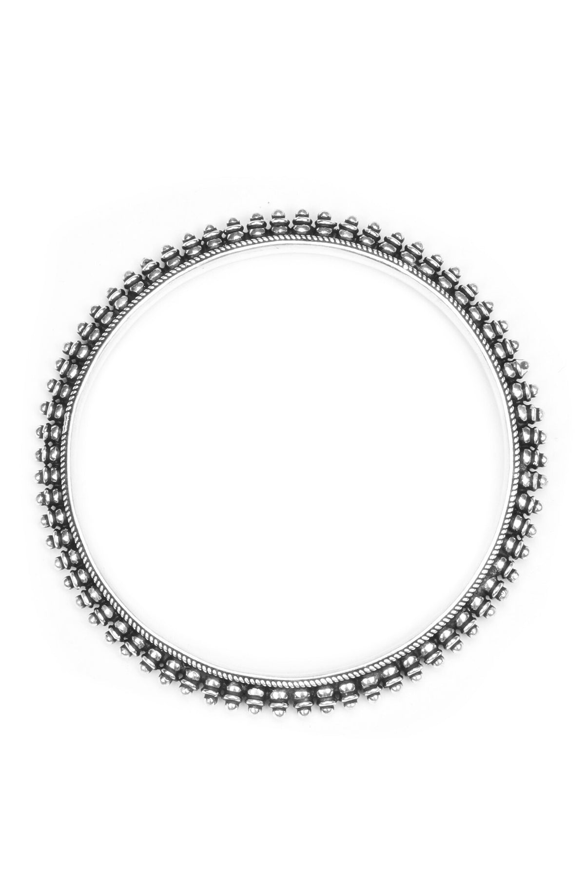Textured Silver Bangle 