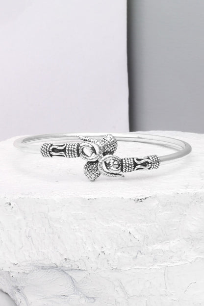 Zarita Snake Motif Silver Bracelet 
