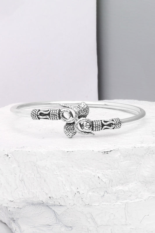 Zarita Snake Motif Silver Bracelet 