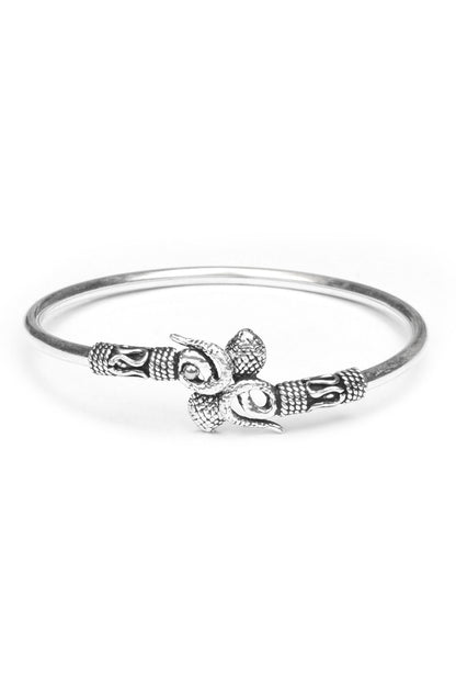 Zarita Snake Motif Silver Bracelet 