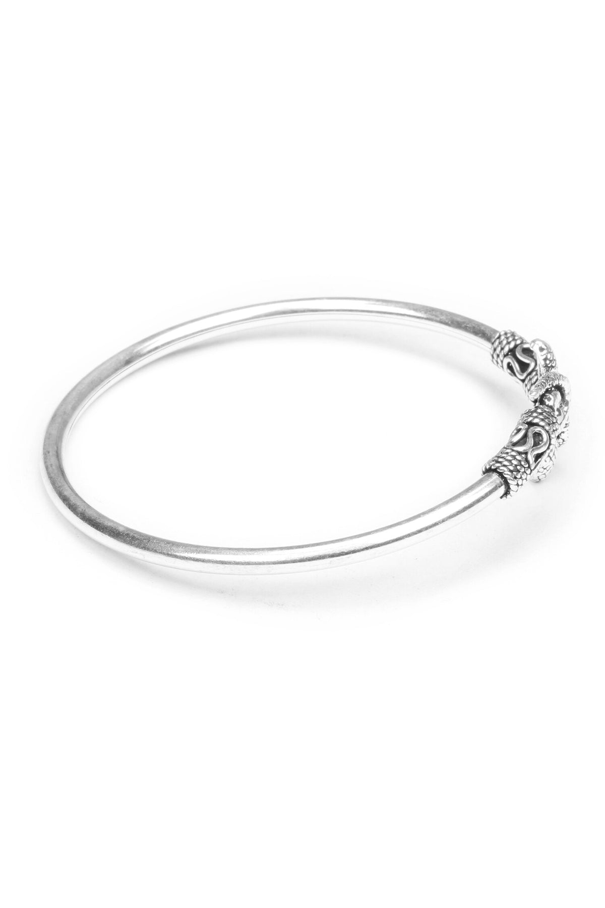 Zarita Snake Motif Silver Bracelet 