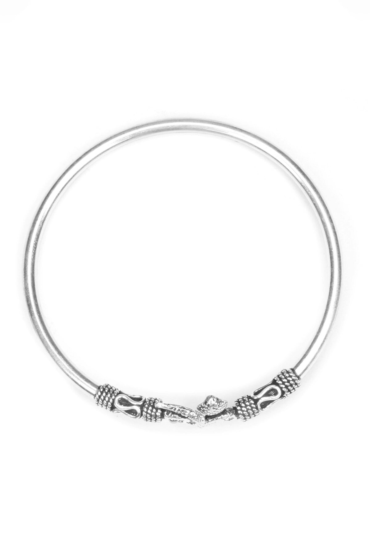 Zarita Snake Motif Silver Bracelet 