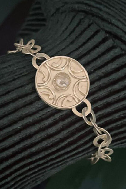 Crystal Embellished Chain Link Bracelet 