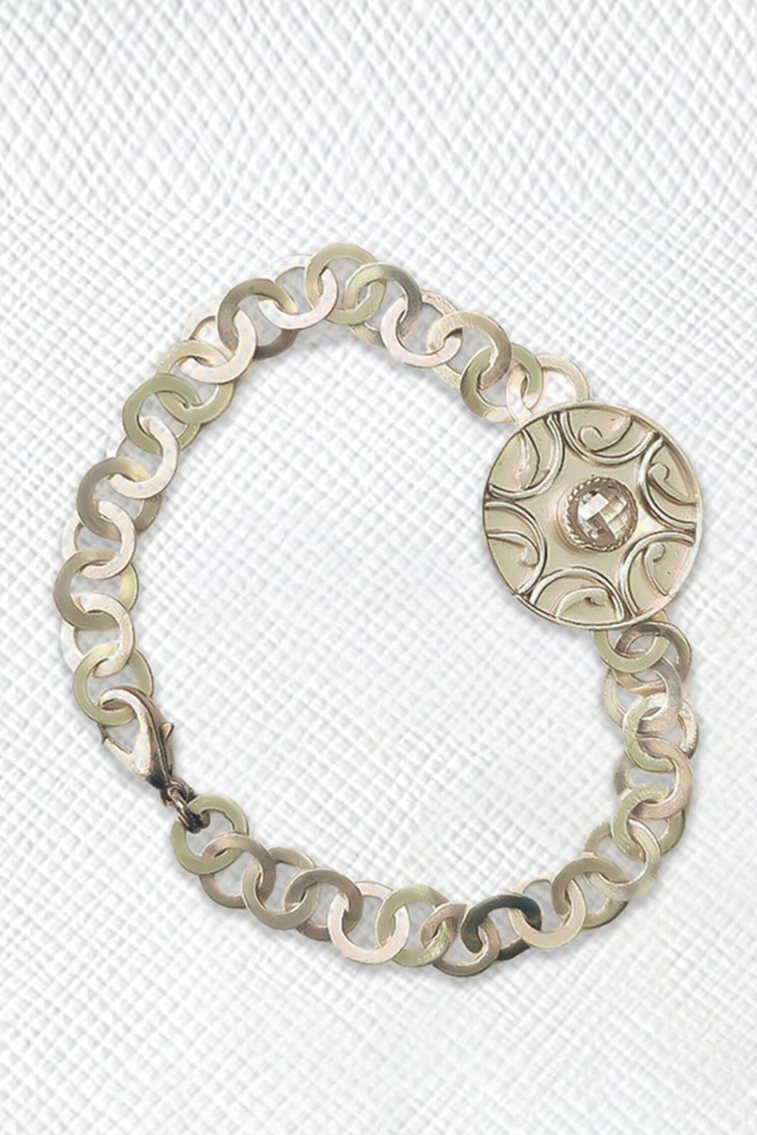 Crystal Embellished Chain Link Bracelet 
