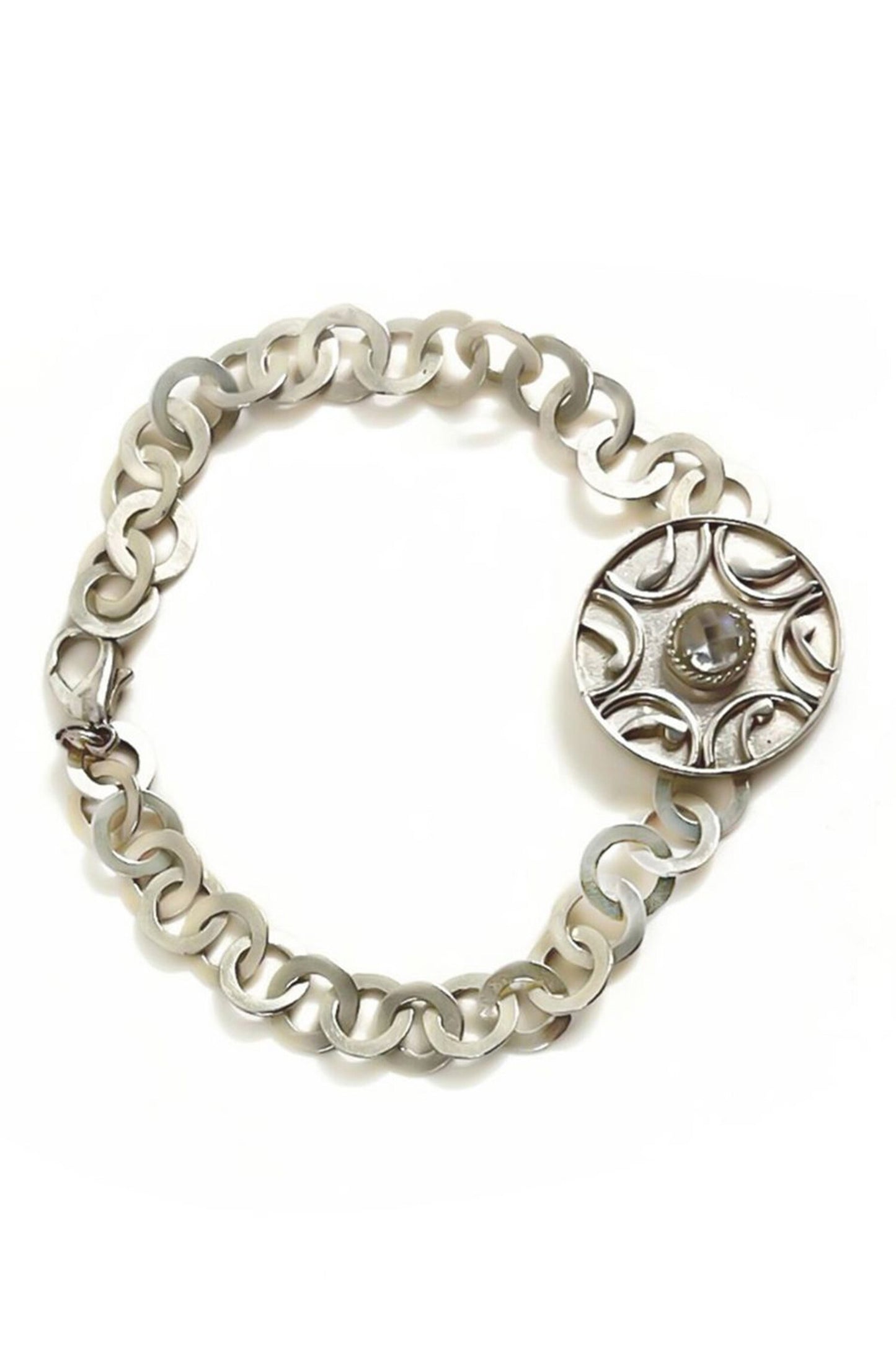 Crystal Embellished Chain Link Bracelet 