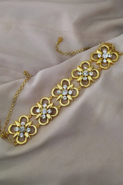 Floral Swarovski Choker 