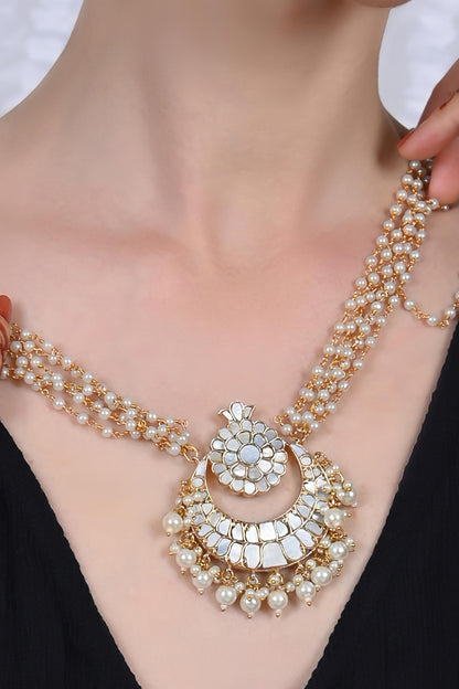 Gold Plated Noor Chand Bloom Pendant 