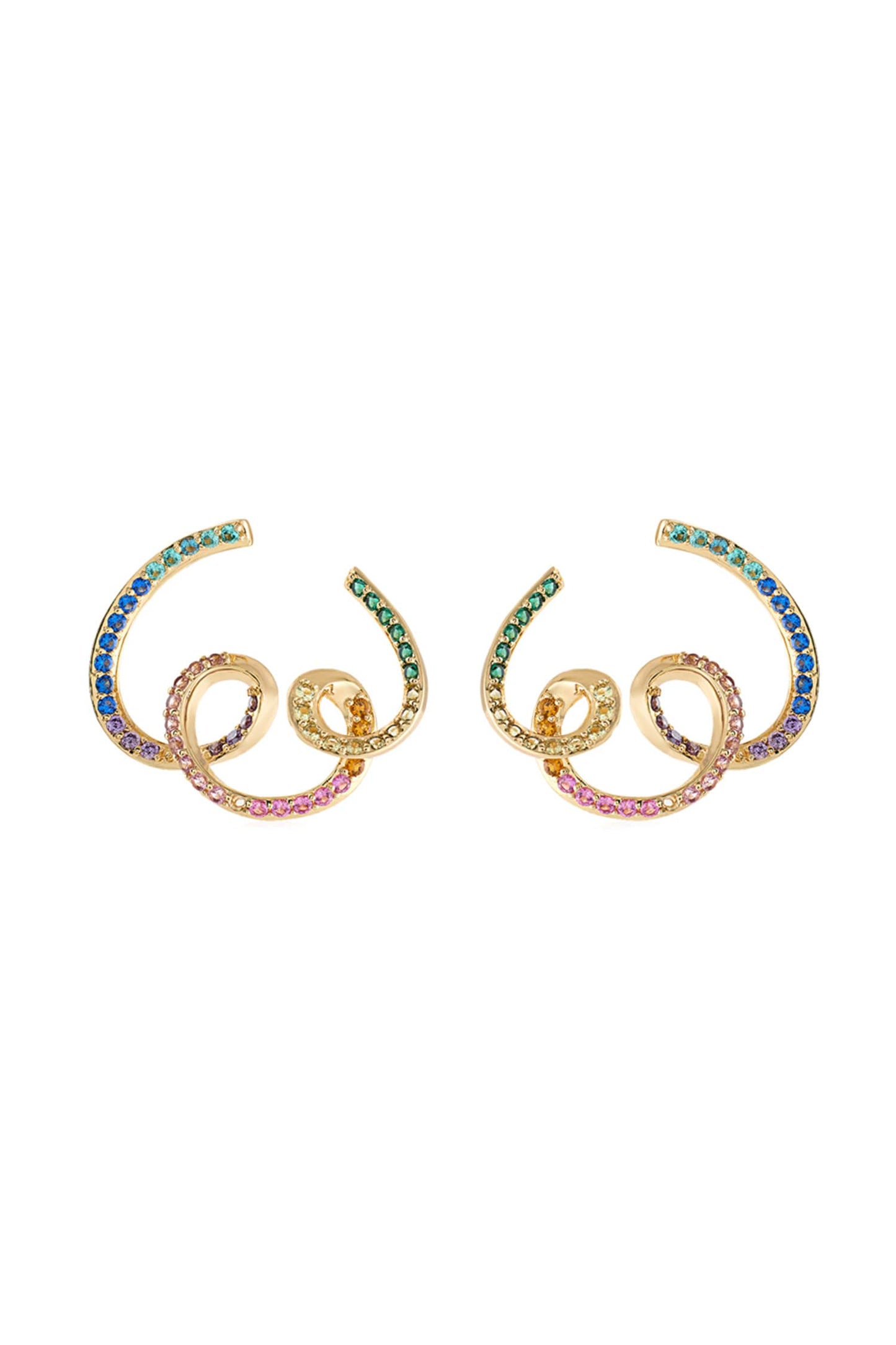 Cubic Zirconia Multi Color Studs 