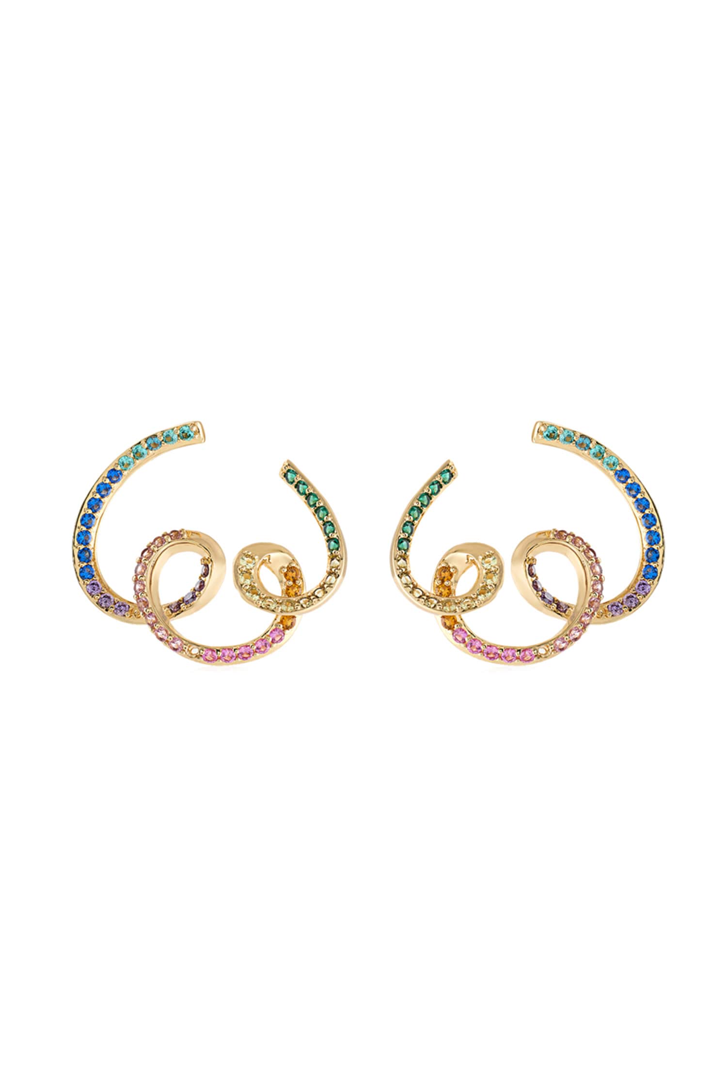 Cubic Zirconia Multi Color Studs 