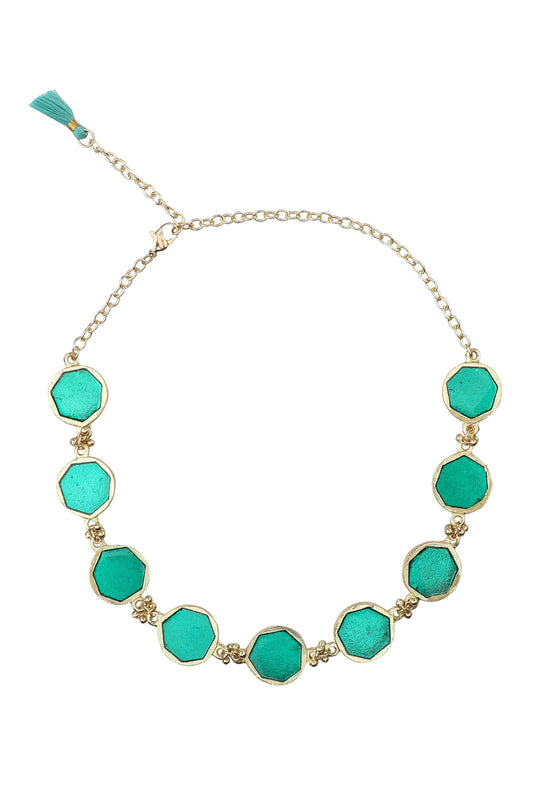Gold Enamel Reversible Bracelet 