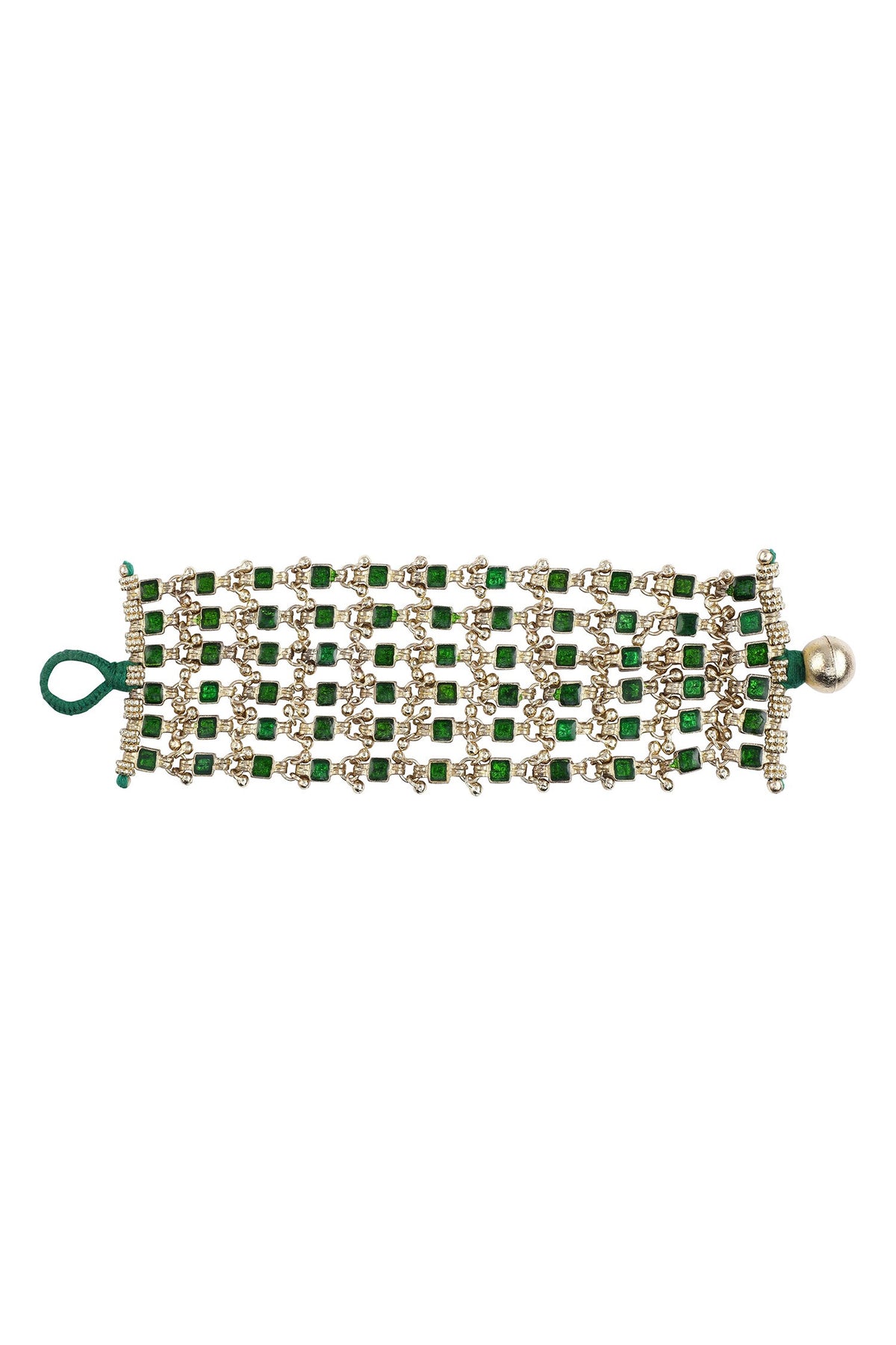 Gold Enamel Multi-Layer Bracelet 