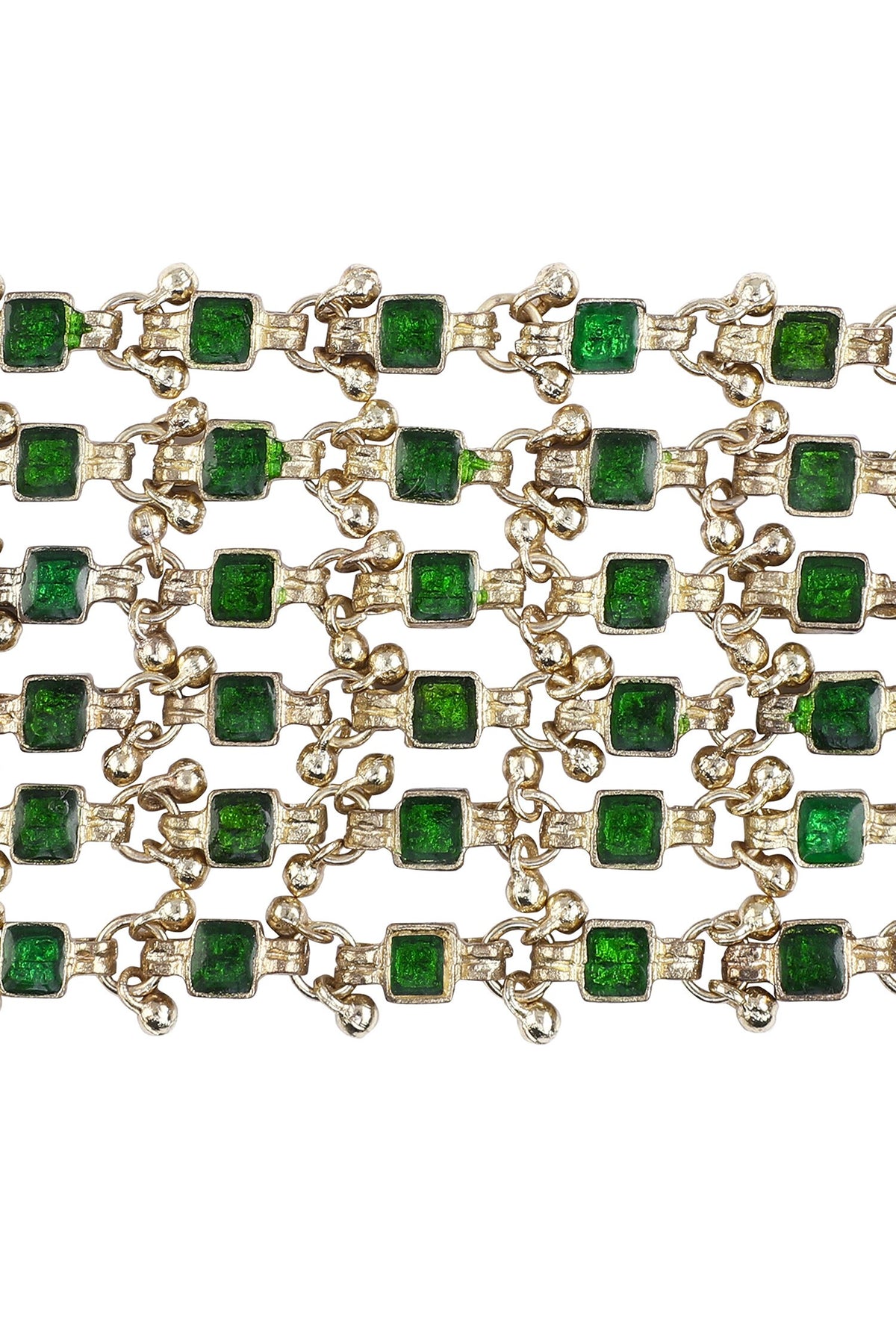 Gold Enamel Multi-Layer Bracelet 