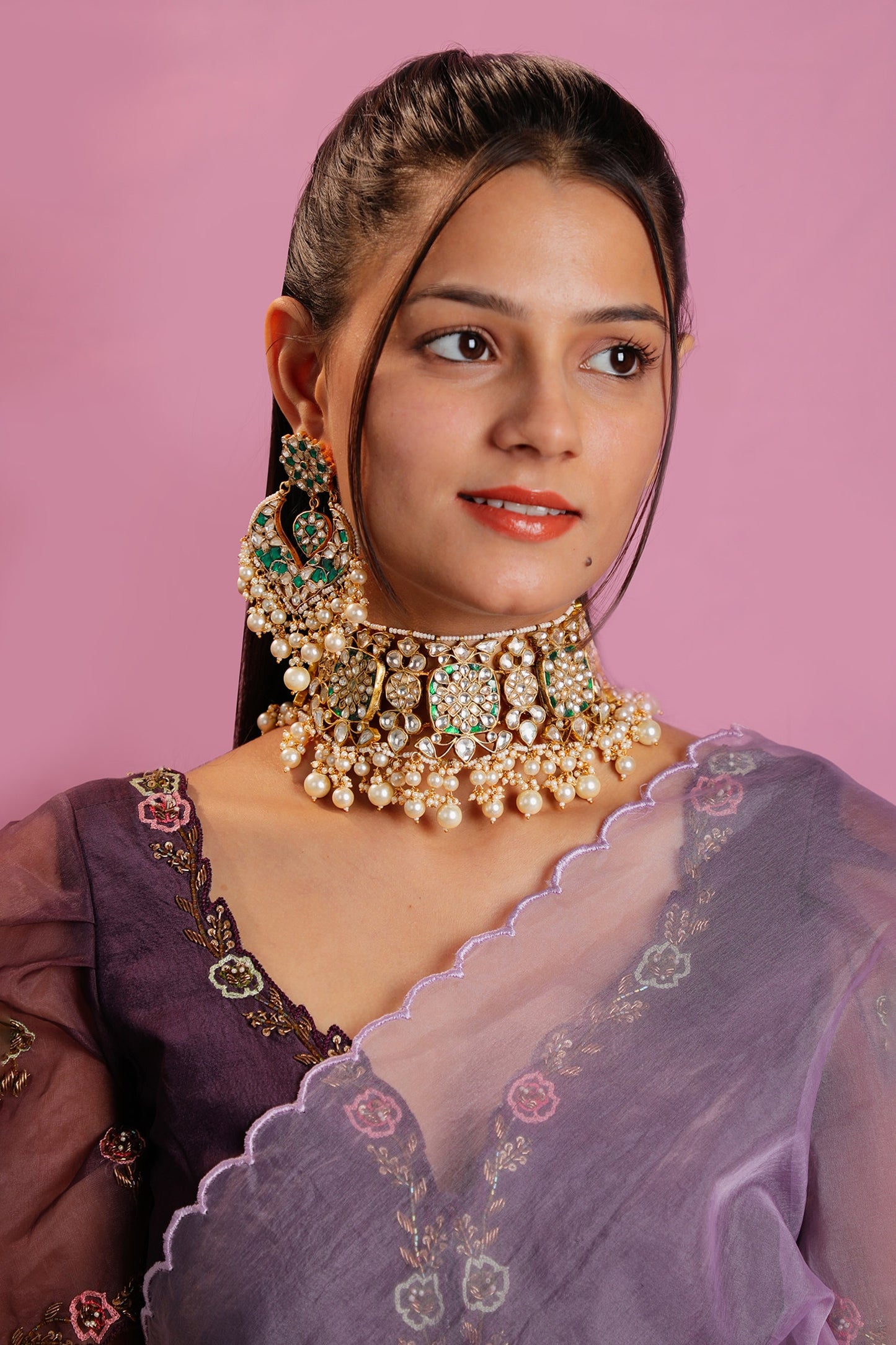 Phool Embellished Choker Set 