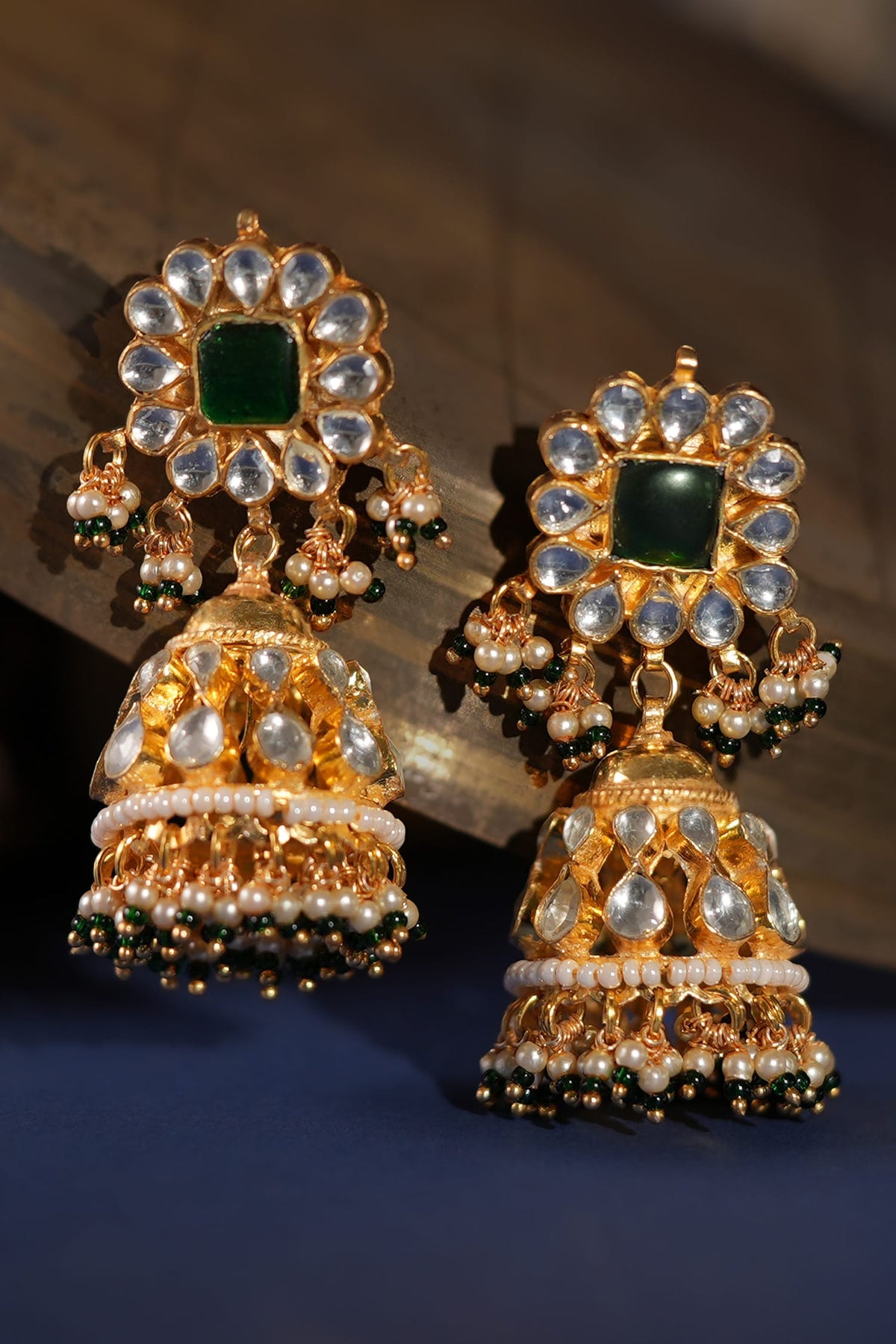 Kundan & Pearl Long Pendant Necklace Set 