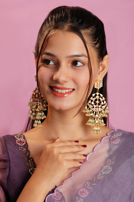 Floral Vine Long Earrings 