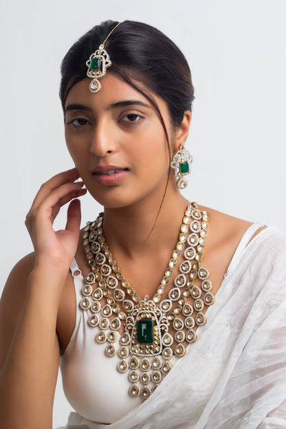 Gold Plated Vine Necklace Set 