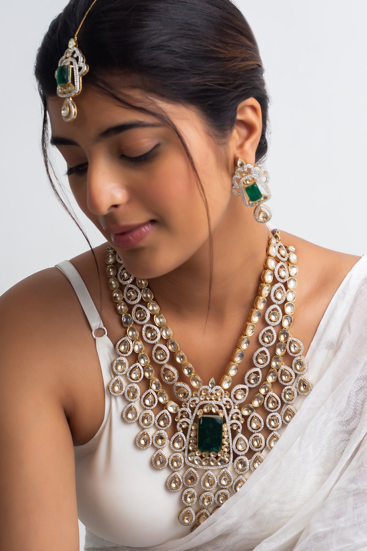 Gold Plated Vine Necklace Set 