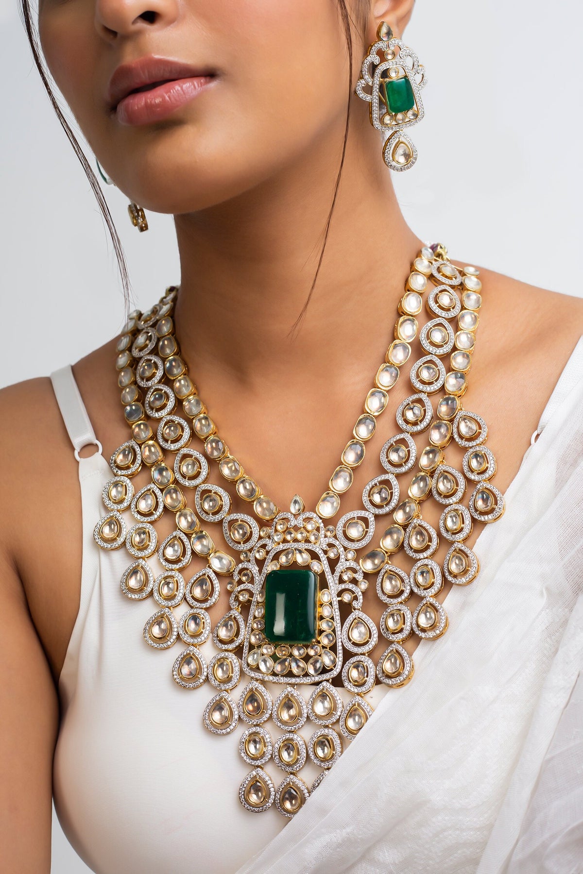 Gold Plated Vine Necklace Set 