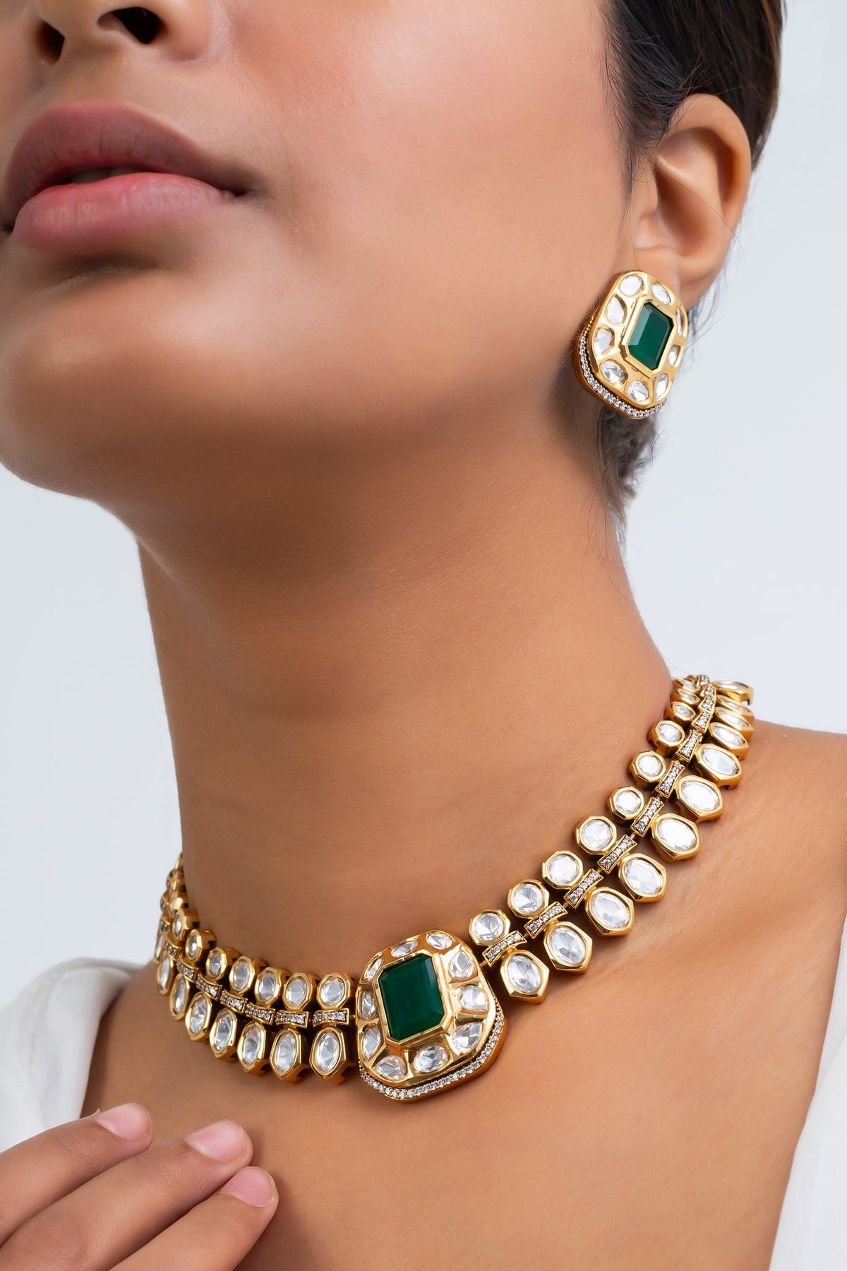 Antique Gold Plated Choker Set 