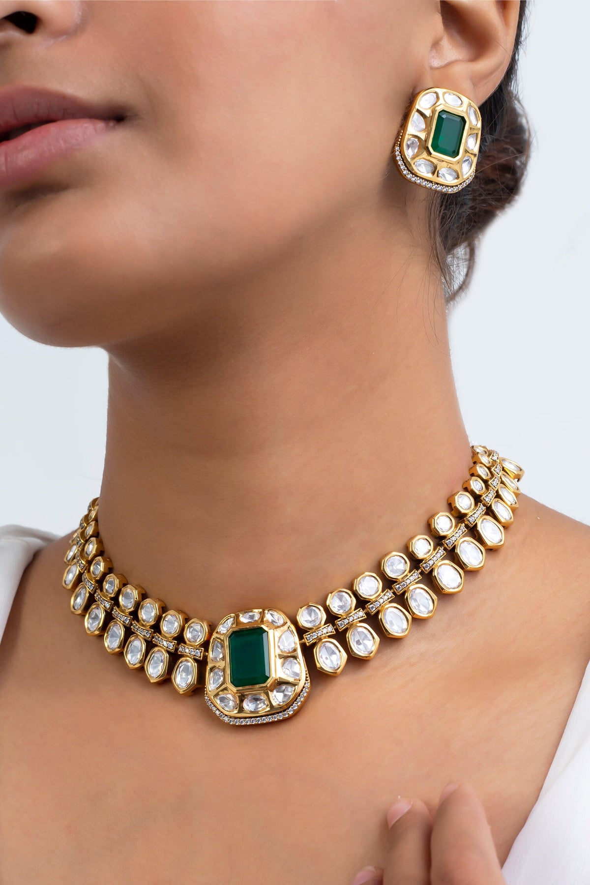 Antique Gold Plated Choker Set 