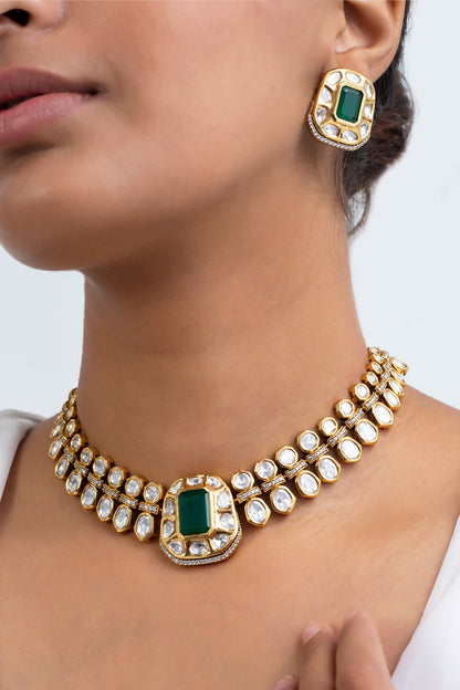 Antique Gold Plated Choker Set 