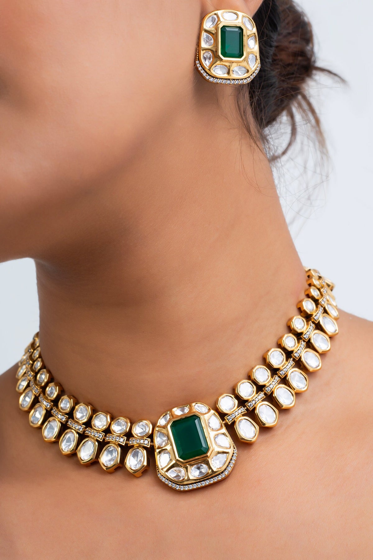 Antique Gold Plated Choker Set 