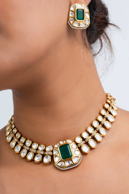 Antique Gold Plated Choker Set 