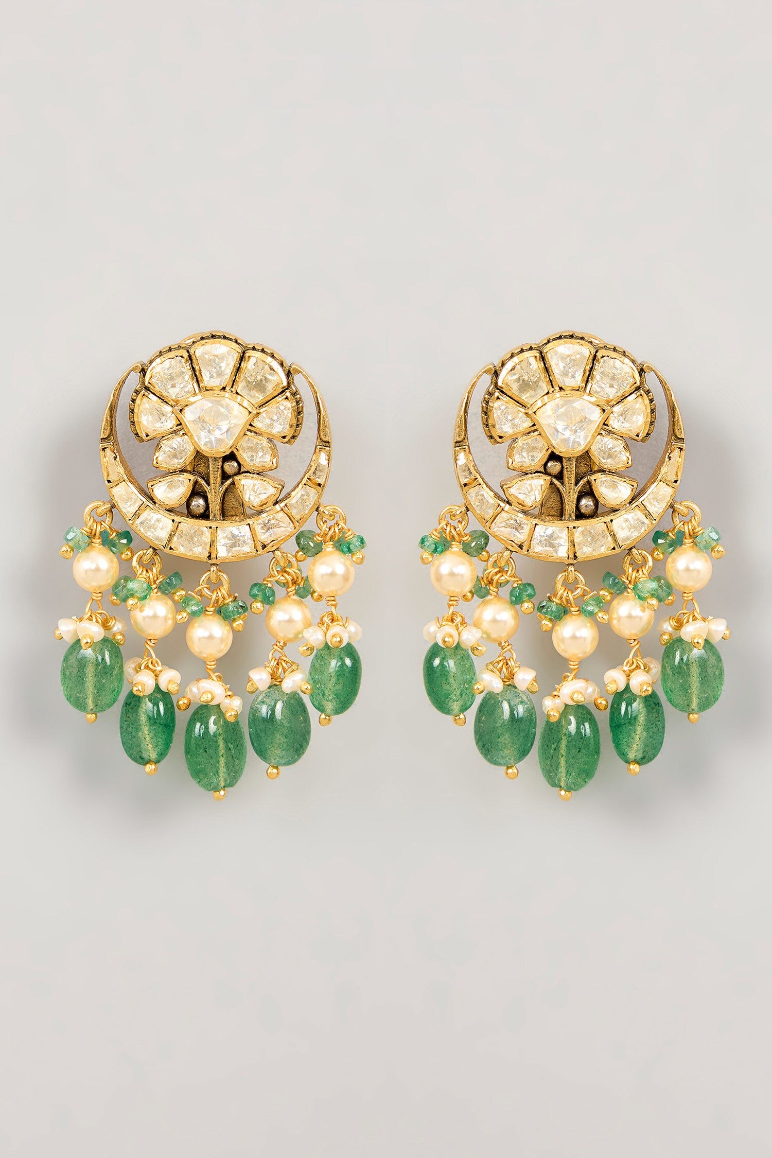 Half Crescent Shaped Earrings 