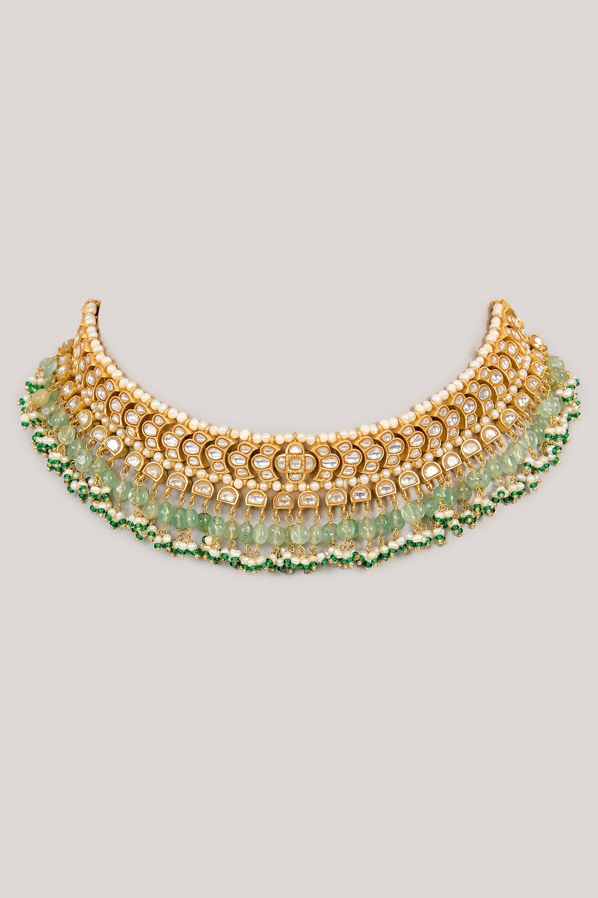 Kundan Pearl Embellished Choker 