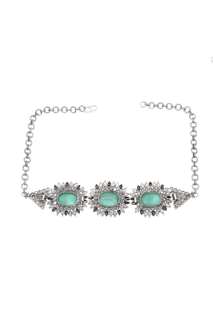 Checker Stone Necklace Set 