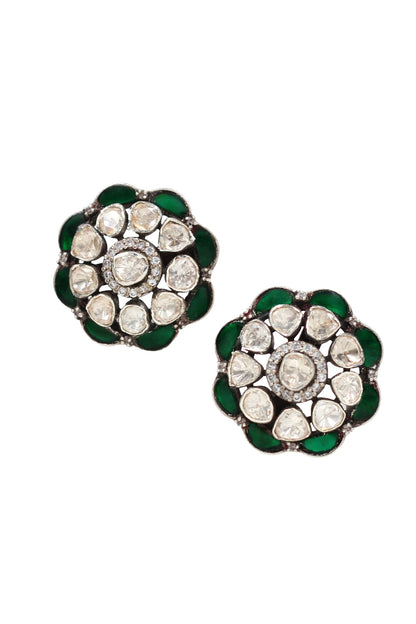 Moissanite Bloom Stud Earrings 