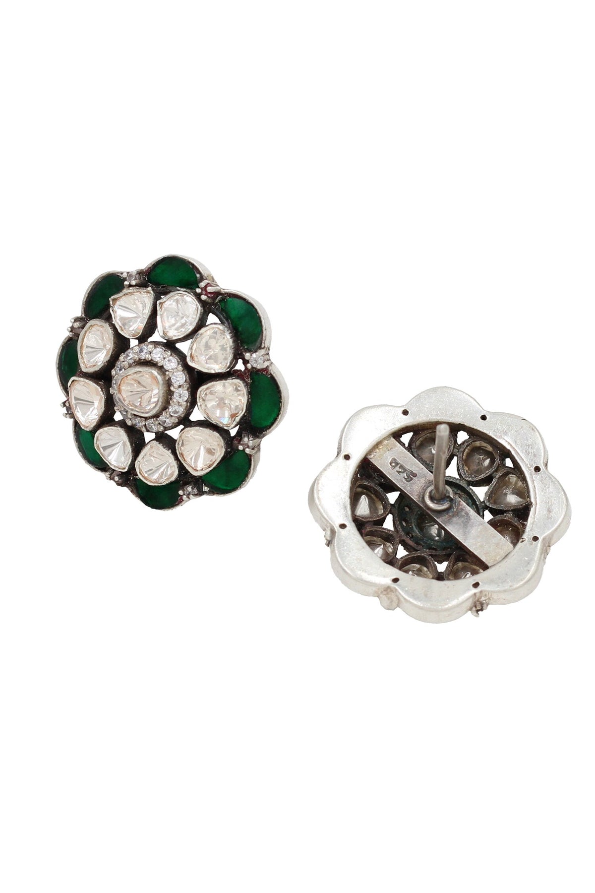 Moissanite Bloom Stud Earrings 