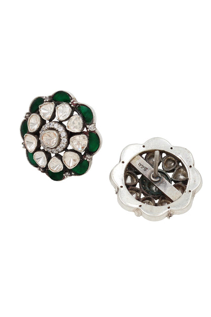 Moissanite Bloom Stud Earrings 