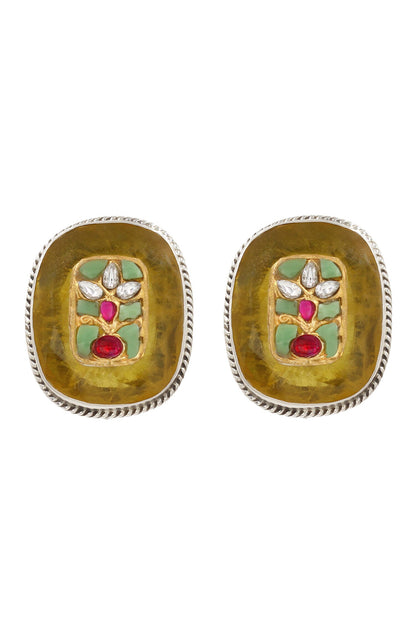 Hydro Embellished Phool Stud Earrings 