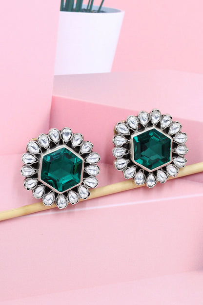 Silver Hydro Bloom Studs 