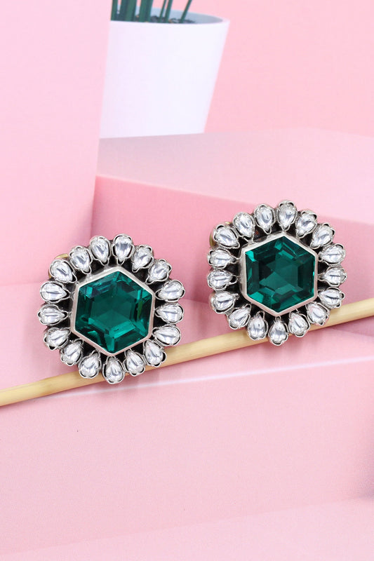 Silver Hydro Bloom Studs 