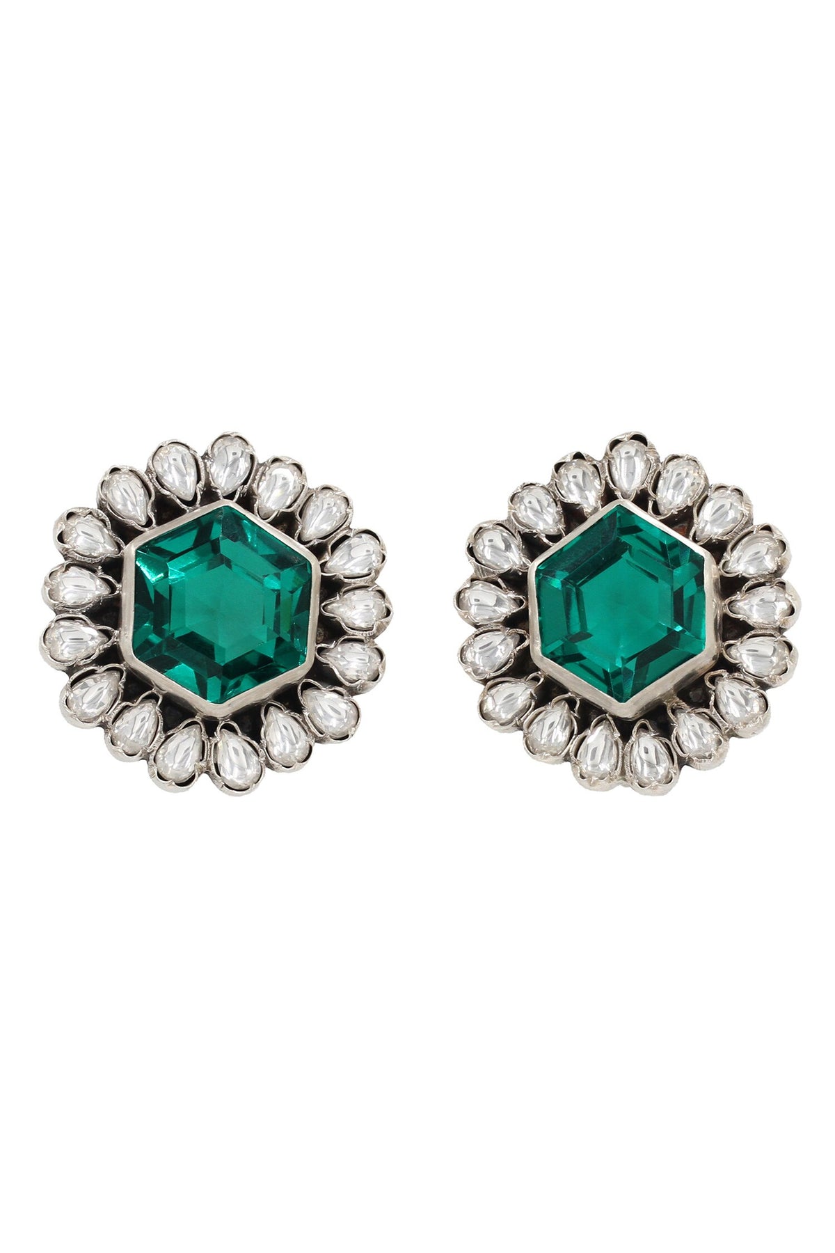 Silver Hydro Bloom Studs 