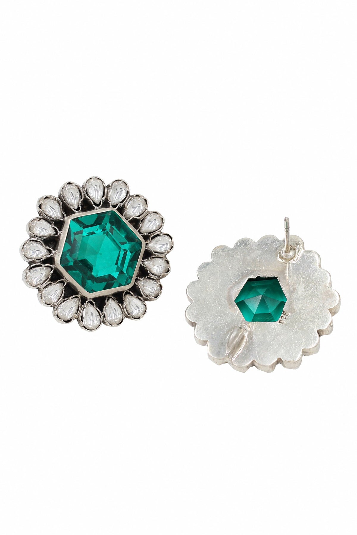 Silver Hydro Bloom Studs 