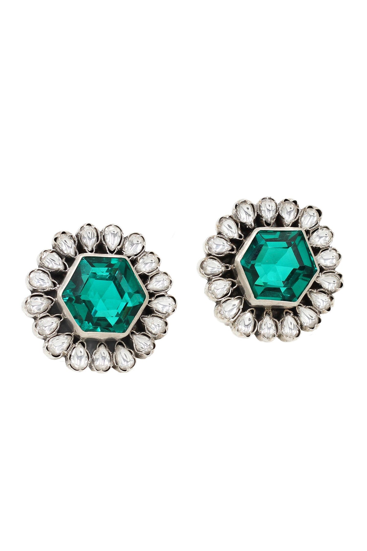 Silver Hydro Bloom Studs 