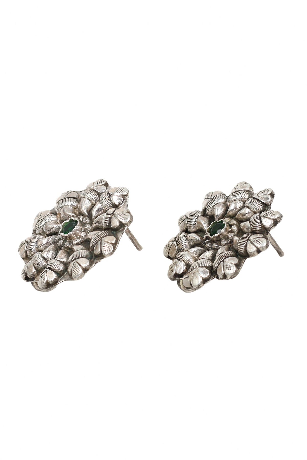 Floral Hydro Embellished Stud Earrings 