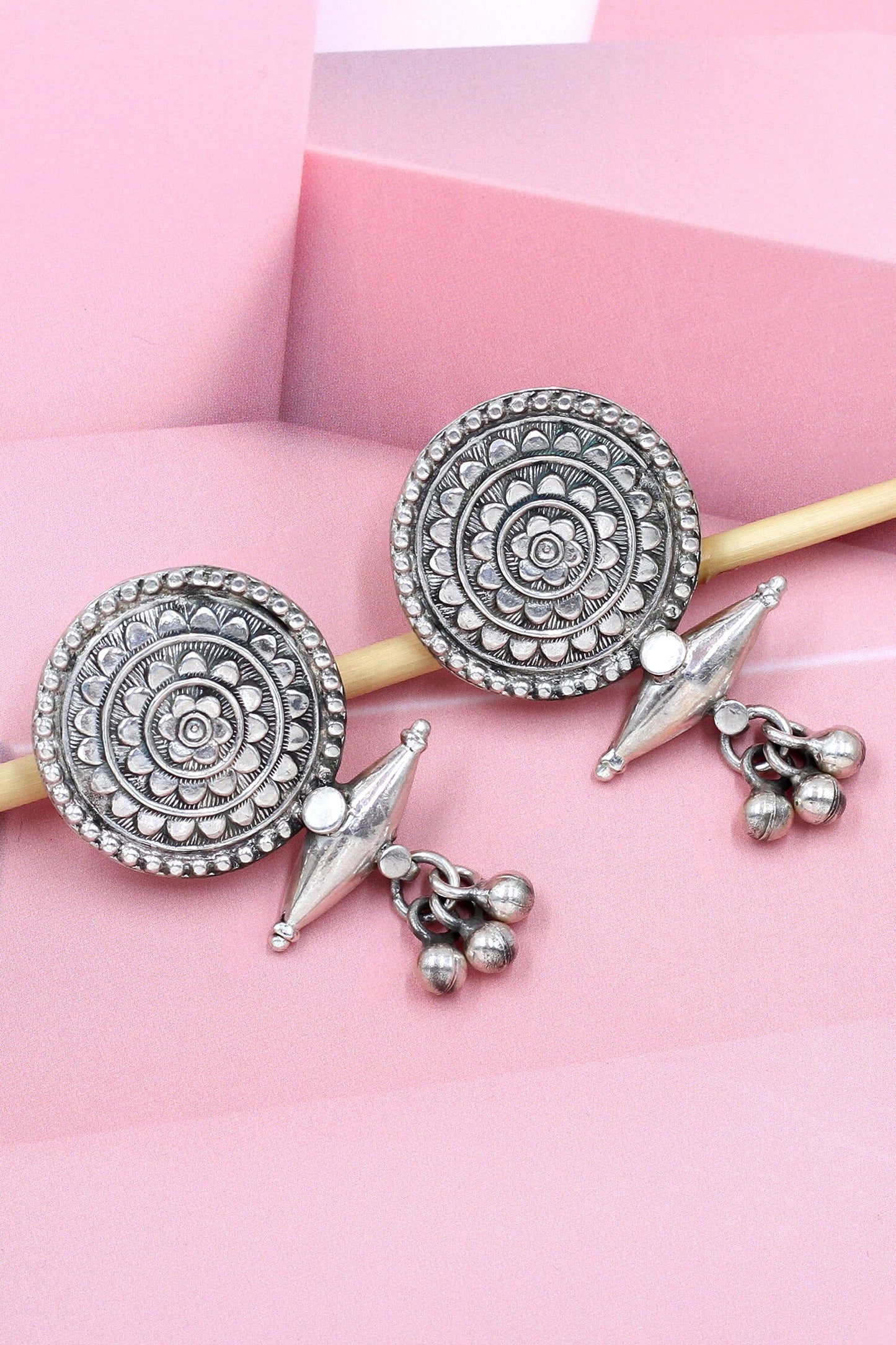 Mandala Spike Stud Earrings 